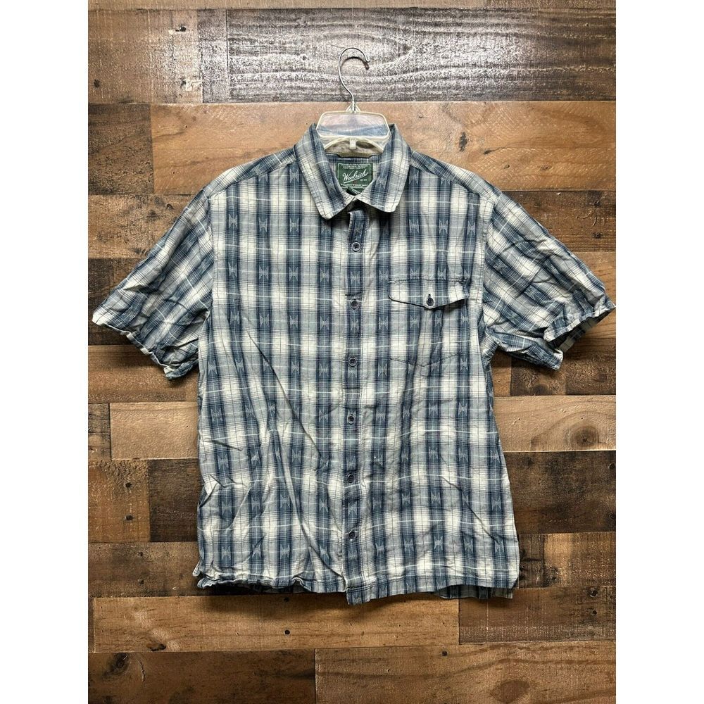 Woolrich Men's Short Sleeve Button Up Size Large